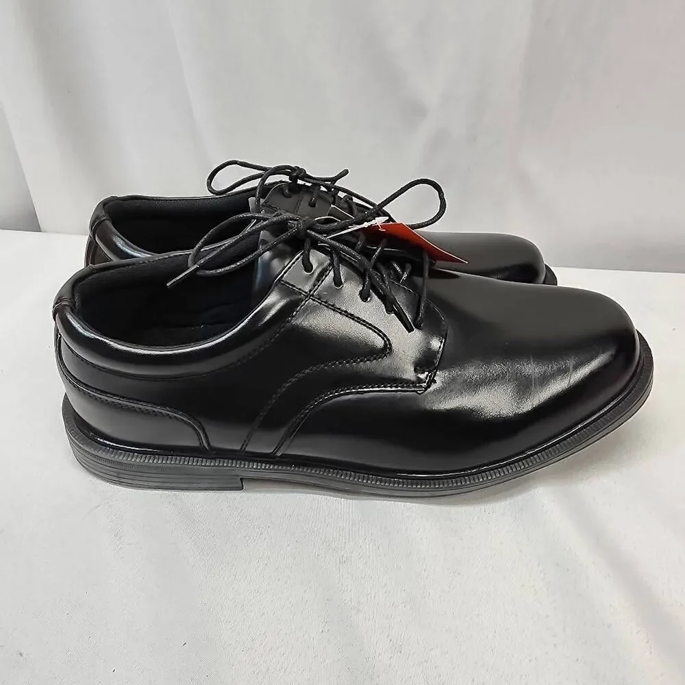 Deer Stags Men's 14 Times Round Oxford Black Leather Comfort Casual Shoes